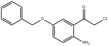 Ethanone, 1-[2-amino-5-(phenylmethoxy)phenyl]-2-chloro- 结构式