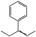 Benzene, (1-ethyl-1-propen-1-yl)- 结构式