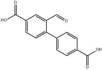 2-甲酰基-[1,1'-联苯]-4,4'-二羧酸 结构式