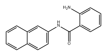 2-氨基-N-(萘-2-基)苯甲酰胺 结构式