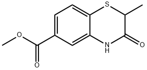 2-甲基-3-氧代-3,4-二氢2H-苯并[B][1,4]噻嗪-6-羧酸甲酯 结构式