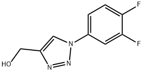1H-1,2,3-Triazole-4-methanol, 1-(3,4-difluorophenyl)- 结构式