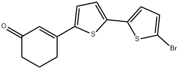 3-(5'-BroMo-[2,2'-bithiophen]-5-yl)cyclohex-2-enone 结构式