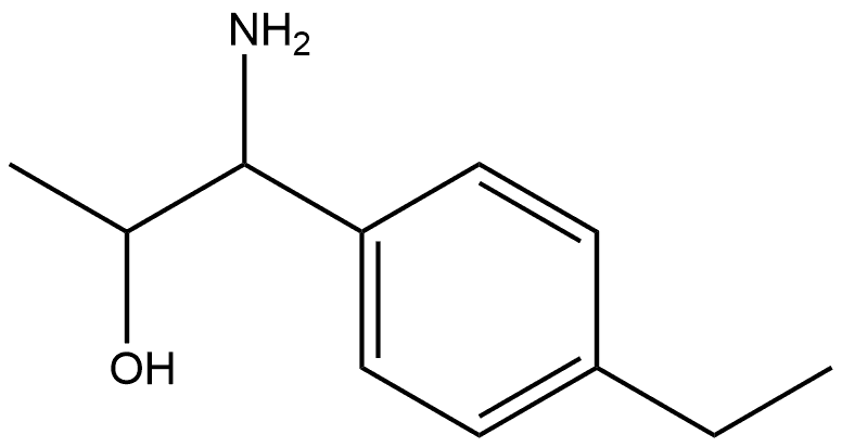 1-AMINO-1-(4-ETHYLPHENYL)PROPAN-2-OL 结构式