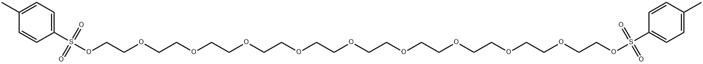 对甲苯磺酸酯-十一聚乙二醇-对甲苯磺酸酯 结构式