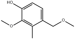 Phenol, 2-methoxy-4-(methoxymethyl)-3-methyl- 结构式