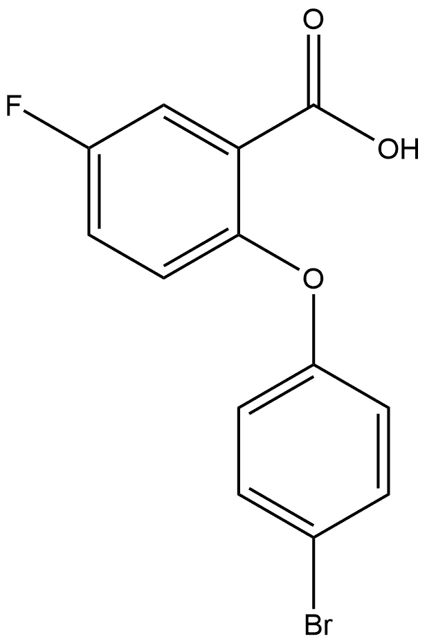 2-(4-Bromophenoxy)-5-fluorobenzoic acid 结构式