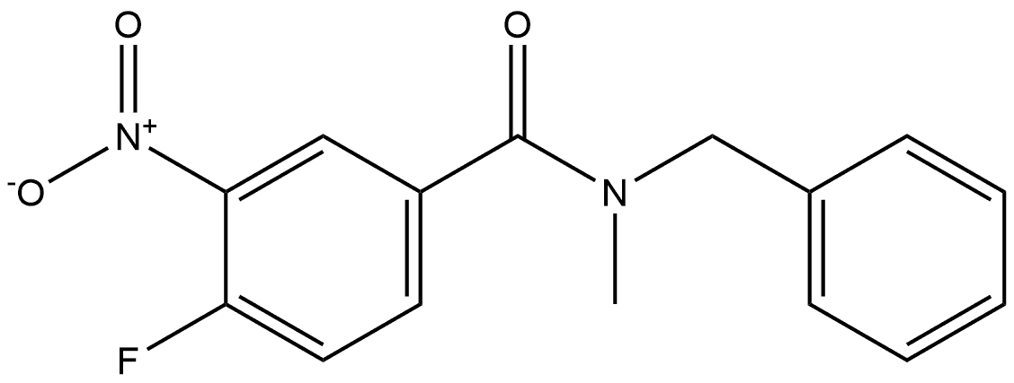 N-benzyl-4-fluoro-N-methyl-3-nitrobenzamide 结构式