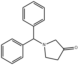 3-Pyrrolidinone, 1-(diphenylmethyl)- 结构式