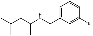 N-(3-溴苄基)-4-甲基戊-2-胺 结构式
