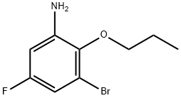 3-Bromo-5-fluoro-2-propoxyaniline 结构式
