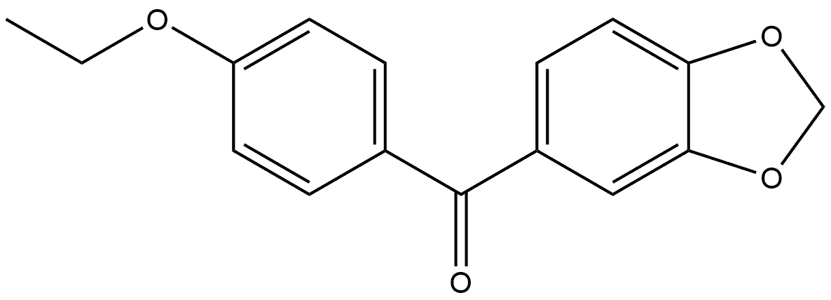 1,3-Benzodioxol-5-yl(4-ethoxyphenyl)methanone 结构式
