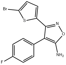 5-Isoxazolamine, 3-(5-bromo-2-thienyl)-4-(4-fluorophenyl)- 结构式