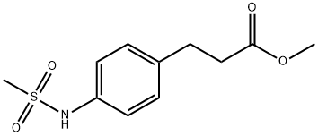 Benzenepropanoic acid, 4-[(methylsulfonyl)amino]-, methyl ester 结构式