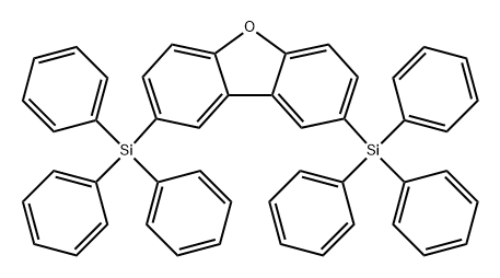 2,8-双(三苯基甲硅烷基)二苯并呋喃 结构式