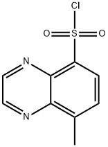 8-methylquinoxaline-5-sulfonyl chloride 结构式