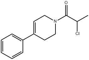 2-氯-1-(4-苯基-3,6-二氢吡啶-1(2H)-基)丙-1-酮 结构式