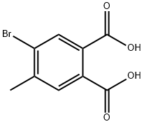 4-溴-5-甲基邻苯二甲酸 结构式