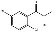 1-PROPANONE, 2-BROMO-1-(2,5-DICHLOROPHENYL)- 结构式