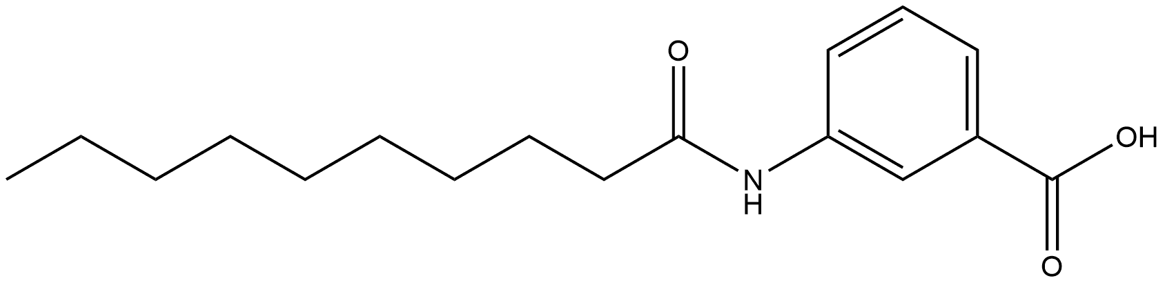 3-[(1-Oxodecyl)amino]benzoic acid 结构式