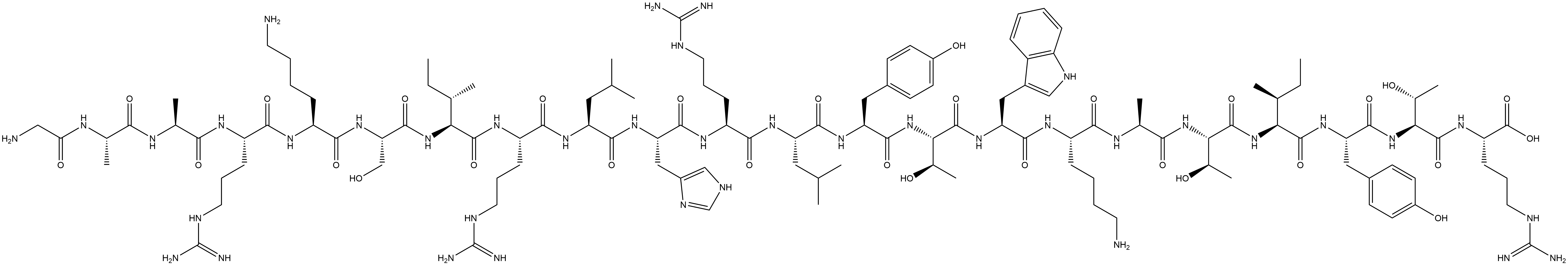 抗菌肽PP13 结构式