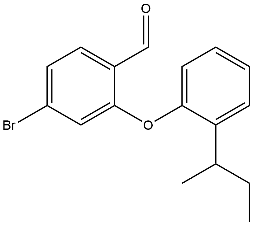 4-Bromo-2-[2-(1-methylpropyl)phenoxy]benzaldehyde 结构式