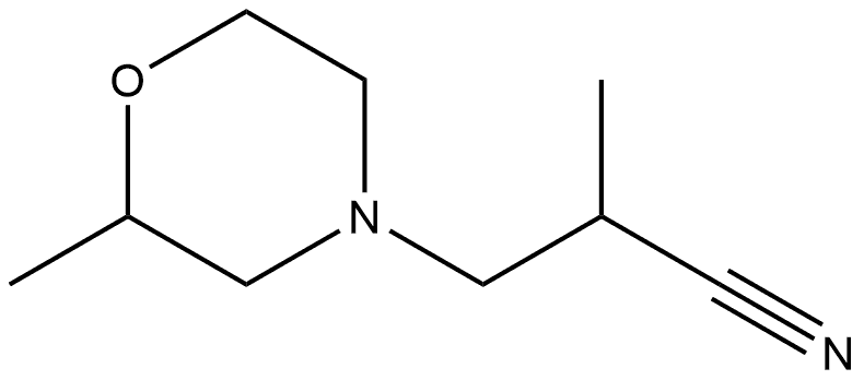 4-Morpholinepropanenitrile,α,2-dimethyl- 结构式