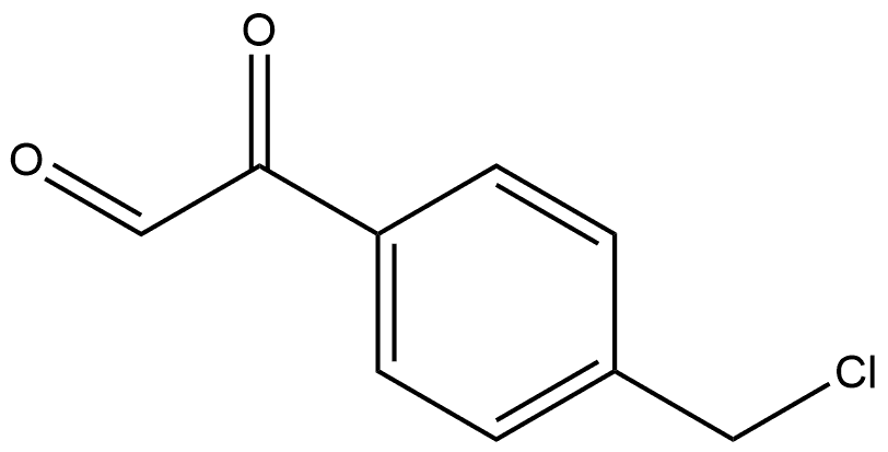 Benzeneacetaldehyde, 4-(chloromethyl)-α-oxo- 结构式