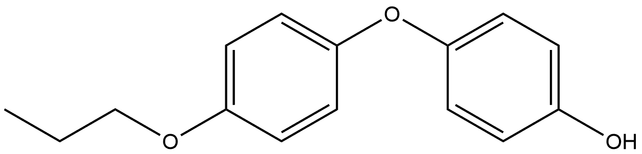 4-(4-Propoxyphenoxy)phenol 结构式