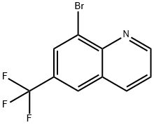 8-溴-6-(三氟甲基)喹啉 结构式