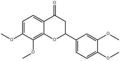 7,8,3',4'-四甲氧基黄烷酮 结构式