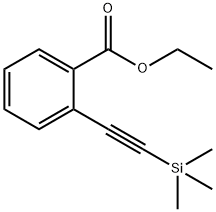 Benzoic acid, 2-[2-(trimethylsilyl)ethynyl]-, ethyl ester 结构式