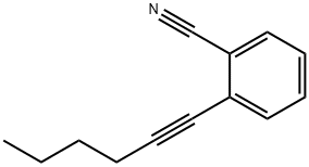 Benzonitrile, 2-(1-hexyn-1-yl)- 结构式