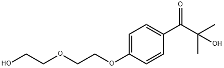 2-羟基-4'-[2-(2-羟乙氧基)乙氧基]-2-甲基苯丙酮 结构式