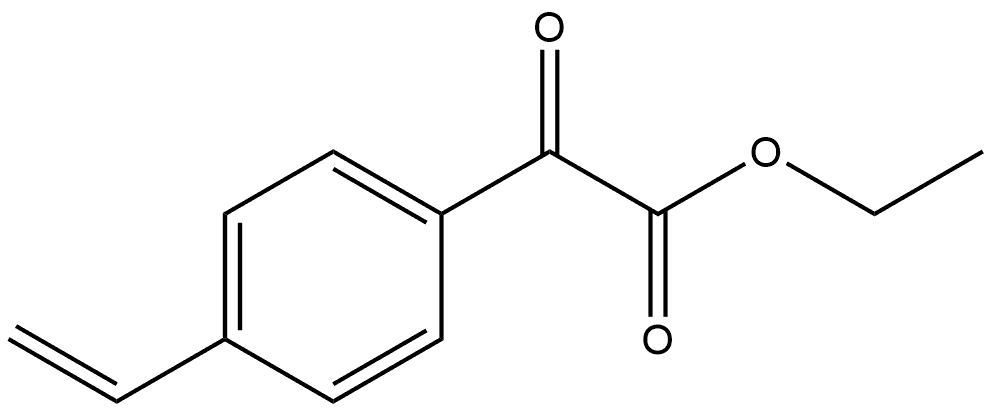 Benzeneacetic acid, 4-ethenyl-α-oxo-, ethyl ester 结构式