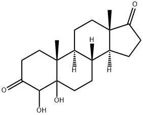 Androstane-3,17-dione, 4,5-dihydroxy- (6CI,9CI) 结构式
