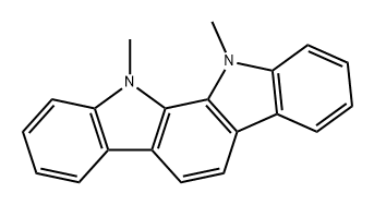 Indolo[2,3-a]carbazole, 11,12-dihydro-11,12-dimethyl- 结构式