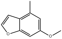 6-甲氧基-4-甲基苯并呋喃 结构式