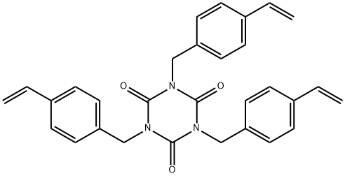 三(4-乙烯基芐基异氰脲酸酯 结构式