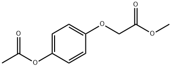 Acetic acid, 2-[4-(acetyloxy)phenoxy]-, methyl ester 结构式