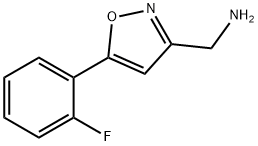 3-Isoxazolemethanamine, 5-(2-fluorophenyl)- 结构式