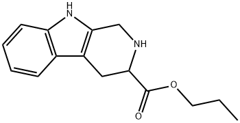 1H-Pyrido[3,4-b]indole-3-carboxylic acid, 2,3,4,9-tetrahydro-, propyl ester 结构式