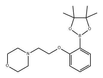 Morpholine, 4-[2-[2-(4,4,5,5-tetramethyl-1,3,2-dioxaborolan-2-yl)phenoxy]ethyl]- 结构式