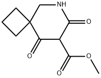 7,9-二氧代-6-氮杂螺[3.5]壬烷-8-羧酸甲酯 结构式