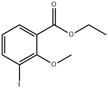 3-碘-2-甲氧基苯甲酸乙酯 结构式