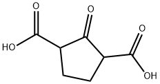 1,3-Cyclopentanedicarboxylic acid, 2-oxo- 结构式