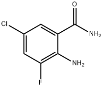 Benzamide, 2-amino-5-chloro-3-fluoro- 结构式