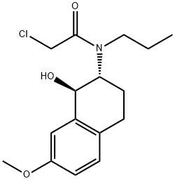 Acetamide, 2-chloro-N-propyl-N-(1,2,3,4-tetrahydro-1-hydroxy-7-methoxy-2-naphthalenyl)-, (1R-trans)- (9CI) 结构式