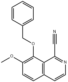 8-(Benzyloxy)-7-methoxyisoquinoline-1-carbonitrile 结构式