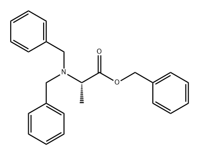 L-Alanine, N,N-bis(phenylmethyl)-, phenylmethyl ester 结构式